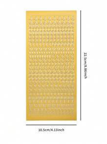 4/8pcs盒装烫金银色系列自粘手帐贴纸PET防水贴纸材质纸剪贴簿自粘贴纸