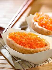 1/10/50/100 Pcs Creative Disposable Wooden Boat Plates, Novelty Wooden Appetizer Boat, Sushi Serving Tray, Snack Plate, Dessert Tableware, Suitable For Dining, Family Holidays, Parties And Various Occasions