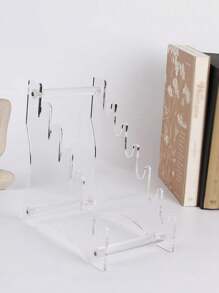 1 pieza Estante acrílico transparente removible para exhibir cuchillos, organizador de almacenamiento de cuchillos de cocina, cuchillos para fruta, herramientas y cuchillos