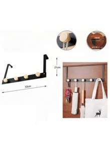 Door Hooks, Door Hangers, Bedroom Door Back Storage Wall Racks, Solid Wood Hooks, Iron Door Hooks, Simple Wall-Mounted Clothes Hooks, Punch-Free Clothes Hangers, Bedroom Door Hooks, Wall Clothes Hooks, Wrought Iron Door Hooks, Punch-Free Door Back Hooks, Bathroom Door Storage Hangers, Home Wall-Mounted Clothes And Hats