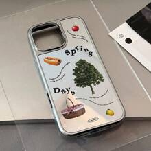 Ốp lưng điện thoại cứng tráng gương trang điểm GUCADI mạ bạc, tương thích với Apple 17 Pro Max/16/15/14/13 Series, phong cách dã ngoại mùa xuân sang trọng và thời trang - Bạc - Xem 3