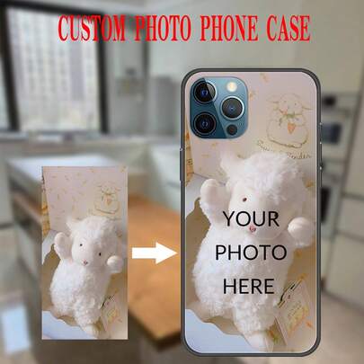 Custom Made Phone Case Compatible With Samsung / Compatible With IPhone, Personalized With Printed Photos, Text, Or Logo, Ideal Gift For Couples
