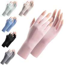Sunscreen Gloves Nail Art Glove UV Protection Gloves Protecter For Nail Art Gel UV LED Lamp Tool - Multicolor - View 1