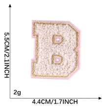 26 PEÇAS Remendos de Letras Adesivas Termofusíveis A-Z, Usados para DIY em Roupas, Tecidos, Sapatos, Bolsas, Acessórios de Vestuário com Letras (Rosa)