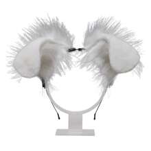 Women Furry Animal Spot Dog Ears Headdress Plush Handmade Headband Anime For Halloween Christmas Cosplay Accessories - Multicolor - View 14