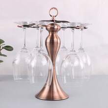 1pc Creative Red Wine Glass Hanging Holder, Stemware Rack Display Stand - Multicolor - View 7