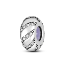 A 925 Silver Plated Bow Beaded Lucky Four-Leaf Clover Safety Buckle Beaded Flower Pattern Openable And Closable Bead Clip Plug Fixed Charms Suitable For Women Bracelets Bangles DIY Jewelry Making And Daily Outfit Matching Jewelry Decoration - Silver - View 17