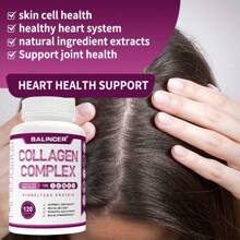 Collagen Complex Supplement - Types I, III, V, X - Supports Joint And Hair Health, Antioxidants, Stronger Nails - 120 Capsules - Others - View 7