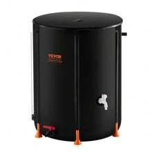 VEVOR Collapsible Rain Barrel - Upgrated Visible Water Level, 53/66/100 Gal Portable Rain Water Collection Barrel, PVC Rainwater Collection System With Spigots And Overflow Kit, Water Barrel For Garden Water Catcher Bucket - Upgrated Visible Water Level - 53 GAL - View 10