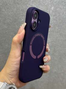 Funda de teléfono de silicona líquida compatible con iPhone 17ProMax 17 Pro 17Air 17 16 15 14 13 12 11 Pro Max 15 Plus para carga inalámbrica magnética, funda protectora completa