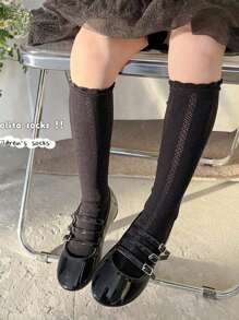 1/3 pares de calcetines respirables con estampado lindo de conejo hasta el tobillo, estilo princesa para niños, calcetines para estudiantes - Multicolor - Ver 9