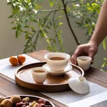 Elegant Wooden Serving Tray - Perfect For Coffee Table Desserts, Cakes & Snacks | Ideal For Restaurants & Kitchens