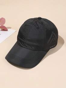 1 件装男士纯色快干透气穿孔轻质可调节休闲棒球帽，适合户外活动、运动、夏季 - 字母速乾 - 查看 13