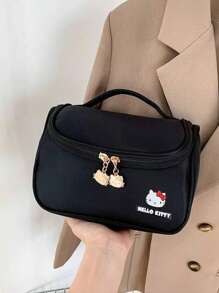 Sanrio 1 Piece Pack Sanrio Hello Kitty Cute Portable Travel Large Capacity Makeup Bag, Toiletry Bag, Skincare Storage Bag, Multifunctional Storage Bag, New Year Gift, Birthday Gift Makeup Travel Toiletry Organizer Essentials Gifts Storage Zipper Accessories Nail Bags, Makeup Bag, Storage, Makeup Bags, Toiletry Bag, Desk Organiser