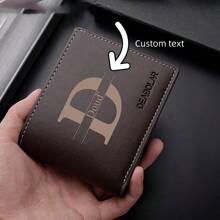 Custom Men's Wallet, Artificial Leather, Casual Style, Two-Fold Short Horizontal Design, Ideal Valentine's Day Gift.,Durable,Colorful,Cute,Adorable,Funny,Kawaii,Y2K,Stylish,Unisex,Casual,Custom,Personalized,Unique,Customized,Ideal Gifts For Him,Ideal Gifts For Her,Her,Boyfriend,Girlfriend,Family,Friends