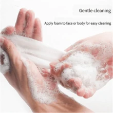 1pcsBubble Net Facial Cleanser With Soap Bag, Shampoo For Cleansing, Washing, Bathing, Bubble Net, Bubble Net, Student Female