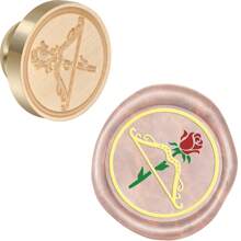 CYFUN DESIGN 1 PC 25mm Butterfly/Fox/Deer Pattern Wax Seal Stamps Solid Brass Engraved Fire Lacquer Stamp Heads NO Handle For Decorating Notebook Gifts And Greeting Cards