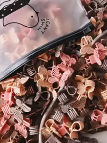 30 piezas de pasadores de pelo con mariposas de colores primaverales, accesorios de pelo adorables, delicados y únicos para flequillo delantero y laterales ondulados para mujeres