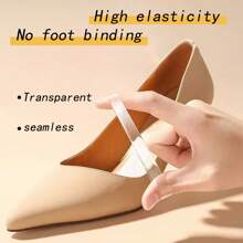 6 Pairs Adjustable Invisible Transparent Shoelaces For High Heels, Elastic Non-Slip Shoelaces For Dance Shoes