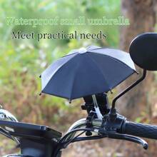 1pc Electric Bike Riding Phone Mini Sun/Rain Umbrella, Dual Use Motorcycle Phone Protective Umbrella - Multicolor - View 2