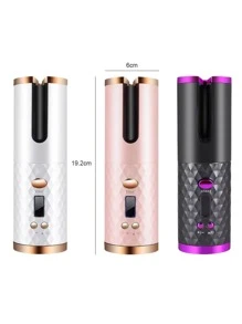 Cordless Automatic Hair Curler With Built-In Rechargeable Ceramic Battery - Rose - View 10
