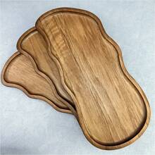Elegant Wooden Serving Tray - Perfect For Coffee Table Desserts, Cakes & Snacks | Ideal For Restaurants & Kitchens