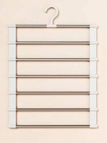 2pcs/1pc Magic Pants Rack - Foldable Jeans Hanger, Multi-Function Storage Rack For Pants, Scarves, Wardrobe Organization(The 5-Piece Set Of Auxiliary Hooks Is Not A Universal Model, Please Confirm Whether The Product Size Is Suitable Before Purchase;)