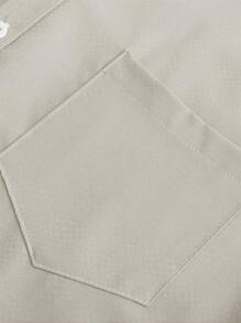 Men's Summer Short Sleeve Shirt, Refreshing & Comfortable Minimalist Sophisticated Style, Suitable For Work, Commute, Casual And Holiday Wear