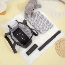 Oddychająca i wygodna składana torba transportowa dla zwierząt, miękki plecak podróżny dla małych i średnich zwierząt