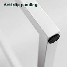 ZINUS Jennifer 55 Inch White Frame Desk, Computer Workstation, Office Desk, Dining Table, Easy Assembly, Natural - 白色鏡框和自然上衣 - 查看 11