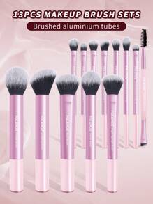 MAANGE 13/20/23 件套化妆工具，包含 20 支专业铝管化妆刷套装 + 1 个收纳袋 + 2 个气垫粉扑，适合日常使用和旅行，是送给朋友的化妆配件礼物。化妆刷套装、化妆刷套装、化妆刷套装、完整化妆套装、化妆刷套装、完整化妆套装、化妆刷套装、化妆刷套装、化妆礼品套装 - 粉色 - 查看 12