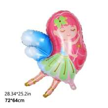 1pc Elegant Princess Style Balloon, Cute Castle, Princess, Fairy, Unicorn Shaped, Birthday Party Princess Theme Decoration - Multicolor - View 21