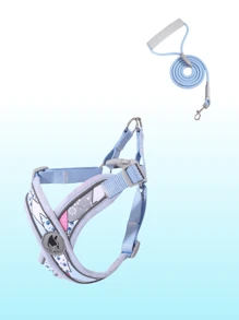 1pc X-Shaped Pet Chest And Back Leash With A Leash Included, In A Contrast Color Design With Bohemian Style - A Comfortable, Breathable, Skin-Friendly Dog Chest And Back Leash Pet Accessory, Pet Collar - Multicolor - View 11