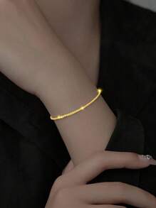 1pc 925 Sterling Silver Luxury Bracelet For Woman Daily Decoration Fine Bracelet - Baby's Breath - View 6