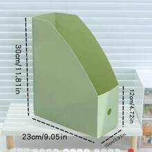 シンプルな折りたたみオフィスデスクトップファイルストレージ垂直 A4 フォルダーインサートボックス大容量 9 色の選択 - ホワイト - チェックする 13