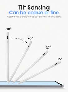 Easypie Selection 1pc Universele Capacitieve Pen Voor Mobiele Telefoons En Tablets, Actieve Potlood Touch Capacitieve Pen, Geschikt Voor Android En Apple IPad, Nauwkeurige Touch, Vloeiend Schrijven High-End Capacitieve Pen (Niet Geschikt Voor Tablets Met Resistief Scherm En Elektromagnetisch Scherm)