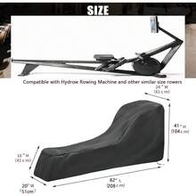 Funda para máquina de remo para ejercicios en interiores - Negro - Ver 4