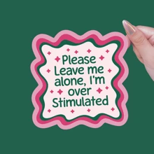 “别烦我”防水乙烯基贴纸 - 非常适合提高人们对多动症和焦虑症的认识，可贴在笔记本电脑、汽车、水瓶上，也适合用于学习用品和返校季。 - 彩色 - 查看 11