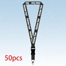 Customizable Lanyard With Badge 100pcs 50pcs 10pcs 1pc Available In Multiple Colors ID Badge Lanyard Neck Strap Keychain With Detachable Clasp Multi-Functional Adjustable Reflective Personalized Gift For Office Travel - Multicolor - View 15