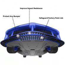 8pcs Universal Car Bumper Guard Anti-Scratch Kit Scrape Protector Skid Plate UK - Black - View 4