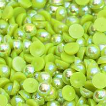 500 克 6 毫米/8 毫米 AB 颜色混合尺寸和颜色半圆形凸圆形宝石 DIY 珠宝配件材料 - 彩色 - 查看 48