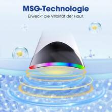 MQUPIN Gesichtsmassagegerät mit 7 Farben Modi, Elektrisch Face Massager mit 45℃ Konstantwärme, MSG Massagegerät Gesicht Gegen Falten, Hautstraffung, Anti-Aging und Reinigung