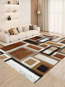 Modern Abstract Indoor Decorative Carpet, New Short Plush Pearlon Fabric Indoor Carpet, Living Room Carpet, Sofa Carpet, Bedroom Carpet, Non-Slip Bedside Rug, Dining Room Kitchen Carpet, Office Chair Cushion, Entryway Doormat, Outdoor Picnic Mat, Baby Crawling Soft Rug, Outdoor Camping Mat