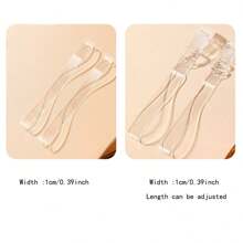 6 Pairs Adjustable Invisible Transparent Shoelaces For High Heels, Elastic Non-Slip Shoelaces For Dance Shoes