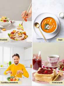 Juego De Cubiertos De Inoxidable Dorado 30pieza - Dorado - Ver 5