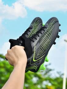 Teen Spike Soccer Boots, Boys Professional Training Shoes, Long Nail Suitable For Spike Ball Competitions, Baby Professional Soccer Boots - Dark Green - View 2