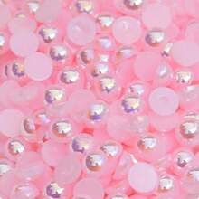 500 克 6 毫米/8 毫米 AB 颜色混合尺寸和颜色半圆形凸圆形宝石 DIY 珠宝配件材料 - 彩色 - 查看 14