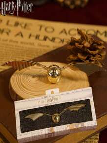 WB 1 件哈利波特官方授权霍格沃茨金色飞贼冰箱贴纸强磁翅膀可移动家用冰箱门办公室装饰摆件必备用品生日礼物收藏品