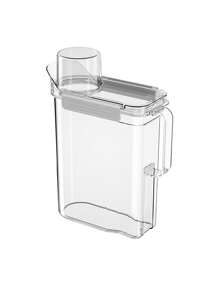 1pc Can For Laundry Detergent, Bottle For Laundry Detergent And Powder, PET Material, Small Bottle Combination, Large Screen Packaging, Not Easy To Spill Out, Can For Liquid - Clear - View 11