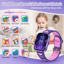 ESFOE LIGE's New Children's Smart Watch Has A Variety Of Puzzle And Fun Mini Games, Alarm Clock Reminders, 1.75-Inch Full Touch Screen, More Than 20 Sports Modes, 24-Hour Activity Tracking, Various Interesting Watch Faces, Music Player, Alarm Clock, Sports Children's Watch